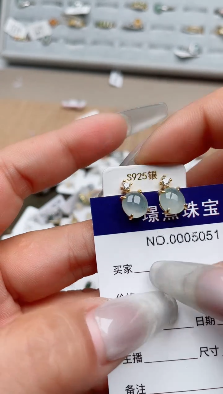 【闪购商品】翡翠戒指银S925镶嵌、