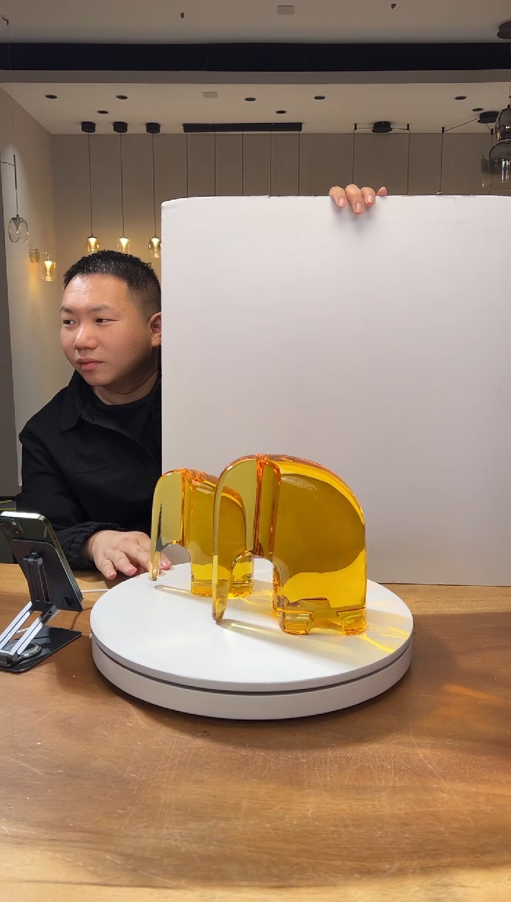 【闪购商品】茶宠巴比特美学 象 琥珀金 一组