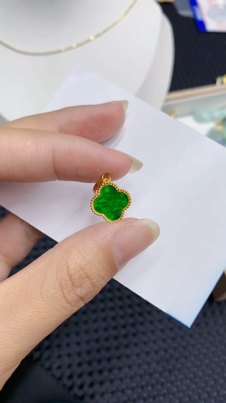 【闪购商品】翡翠颈饰银S925镶嵌            8