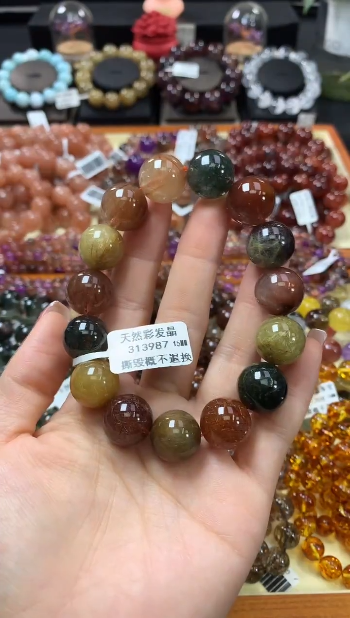 未镶嵌手串水晶15*