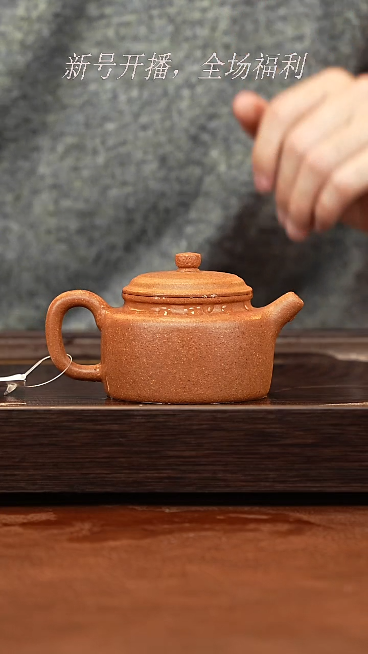 茶壶紫砂25y06黄降坡德钟160cc