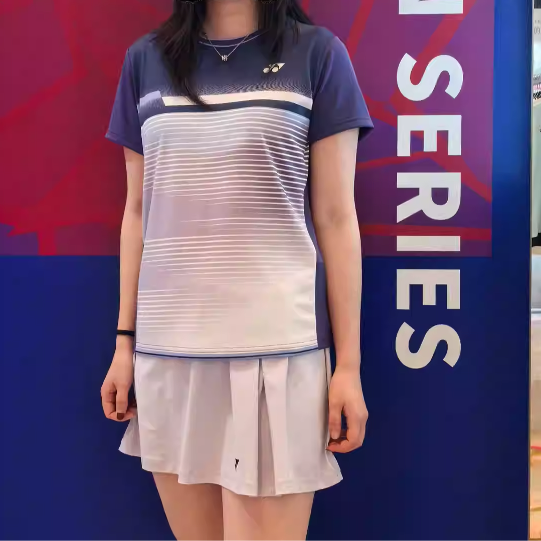 yy羽毛球运动短袖女款夏季透气2102725BCR