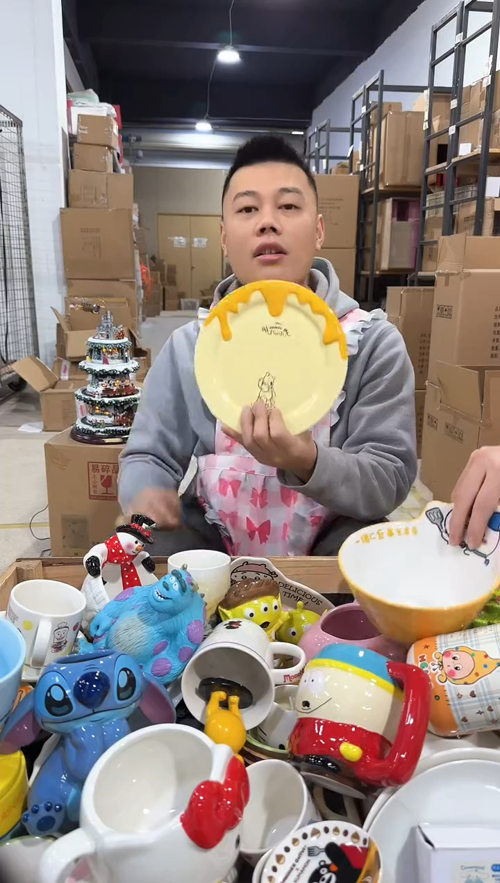 瓷片原盒维尼餐盘