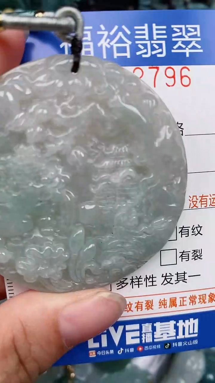 翡翠未镶嵌颈饰...0002796