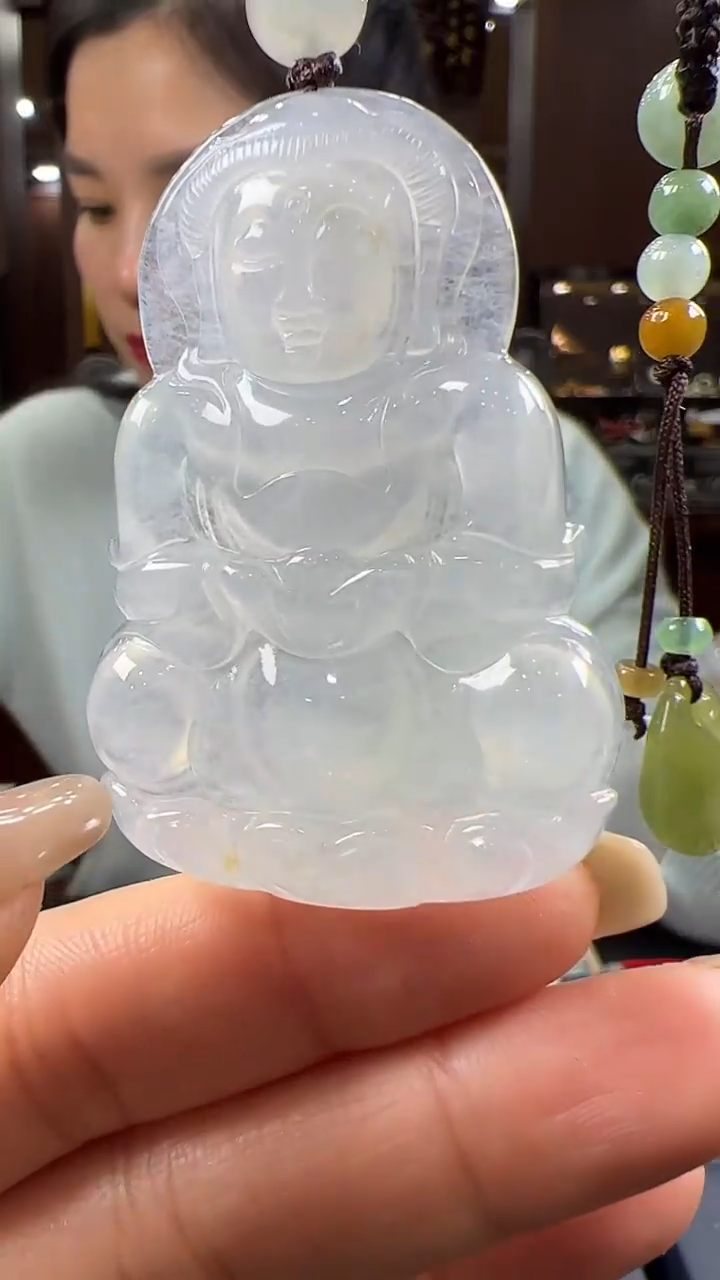 【闪购商品】翡翠挂件未镶嵌观音