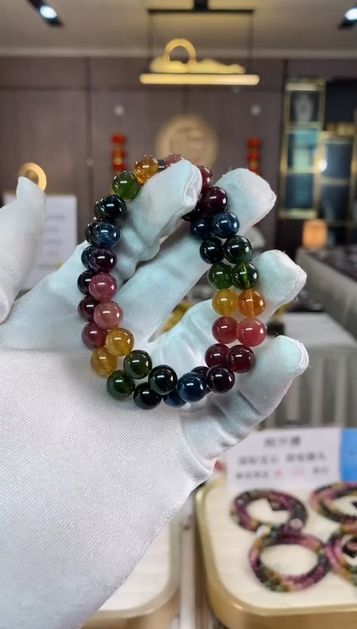 【闪购商品】碧玺单圈手串9mm+未镶嵌（多样性发一条）xion