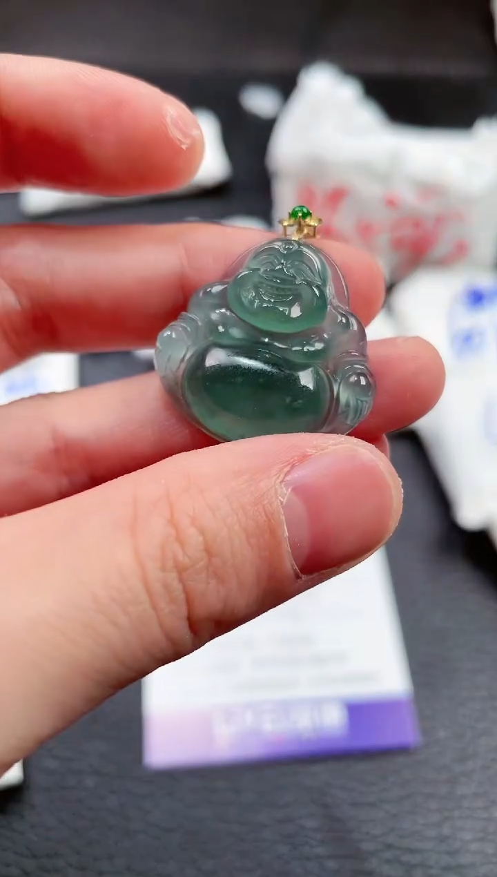 【闪购商品】翡翠18K金镶嵌颈饰00002861