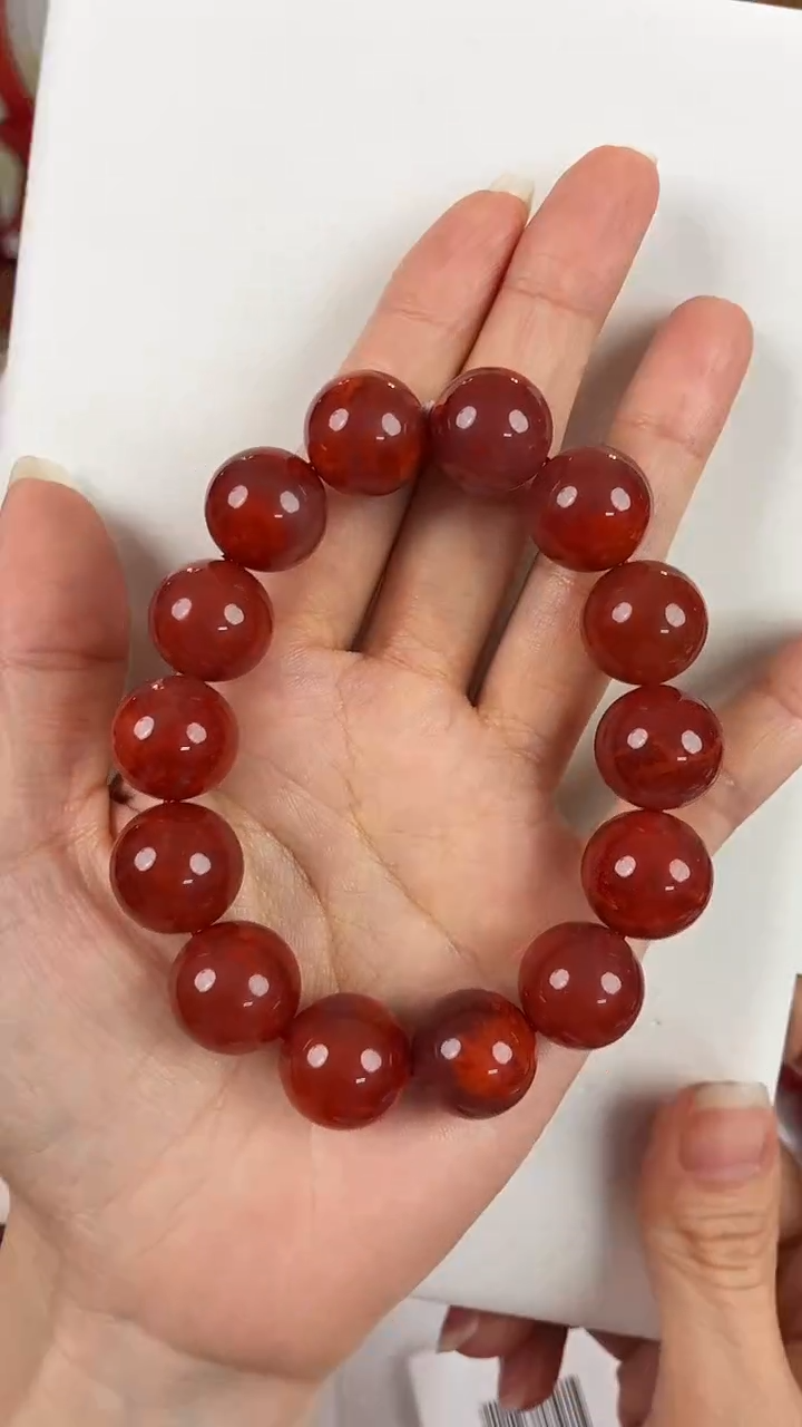 未镶嵌瓦西nxh手串16+南红玛瑙（多样式发其一）