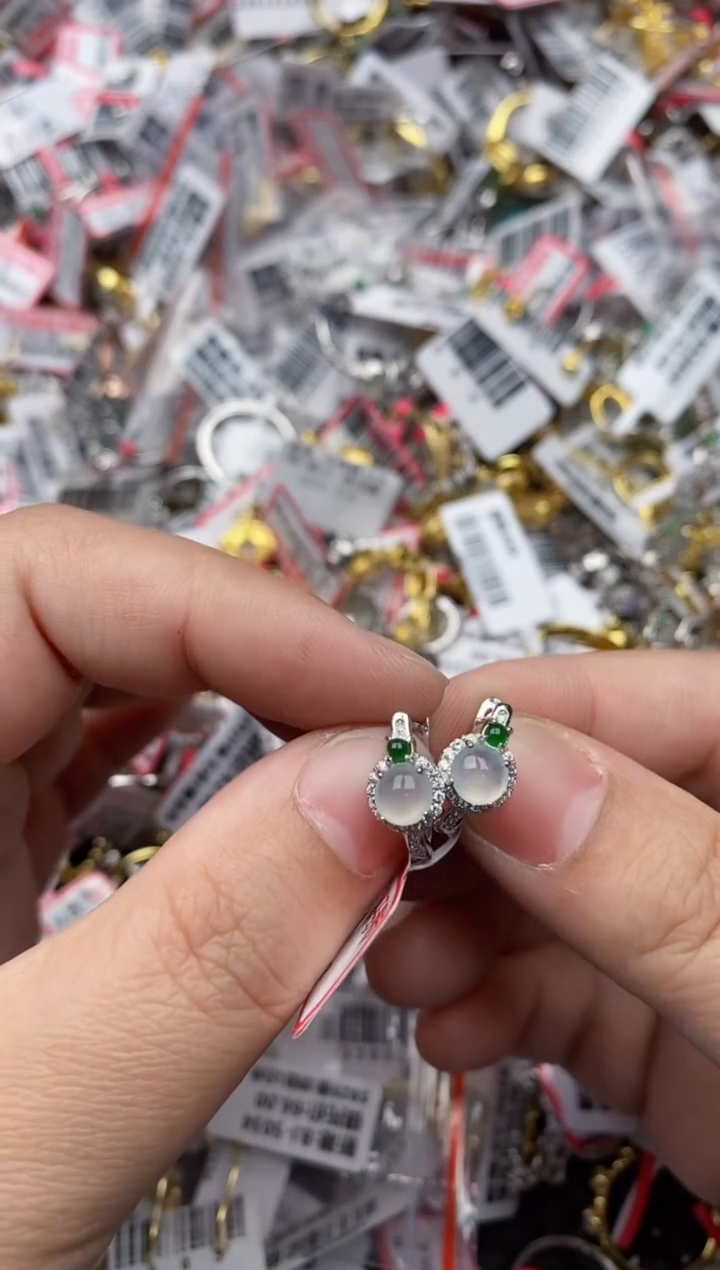 【闪购商品】翡翠戒指银S925镶嵌77777----6