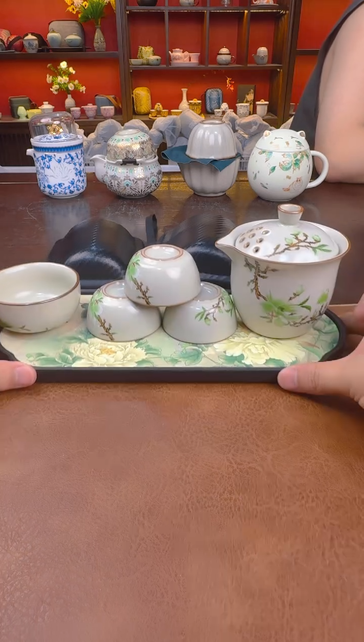 这是真便宜-兰花四杯带盘