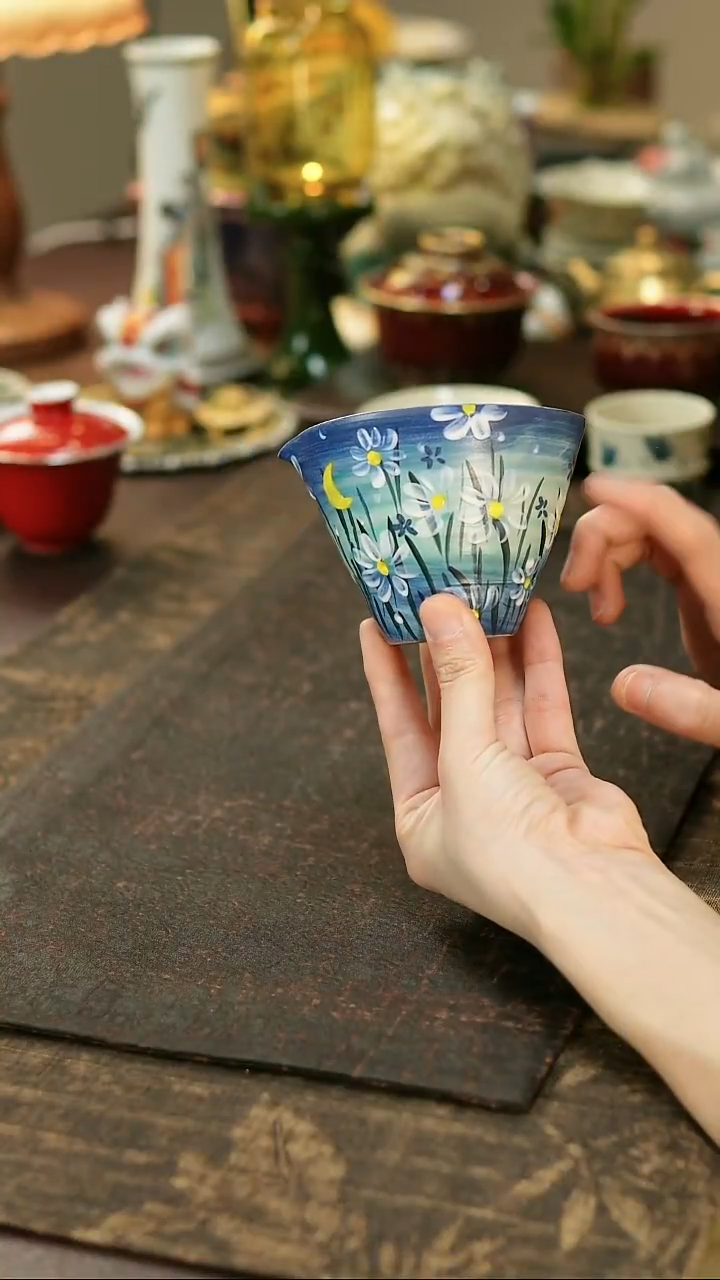 景德镇陶瓷杯碗柴烧多人