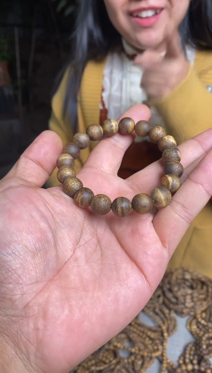 沉香手串1.1留疤圆珠单圈手串9+多样性发一