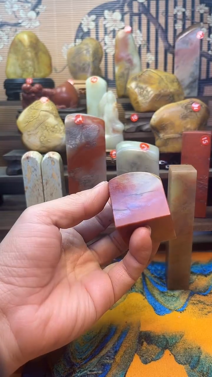 寿山石印石李*白寿山石印章材料