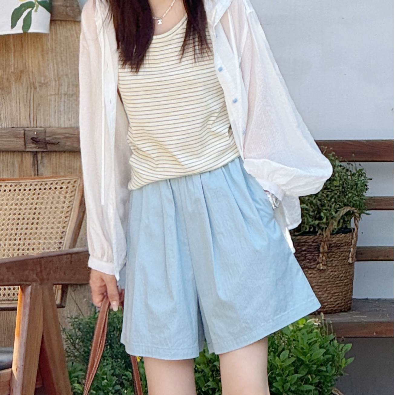 Y.M | 凉夏苏打裤 慵懒松弛 韩系休闲百搭款短款1080