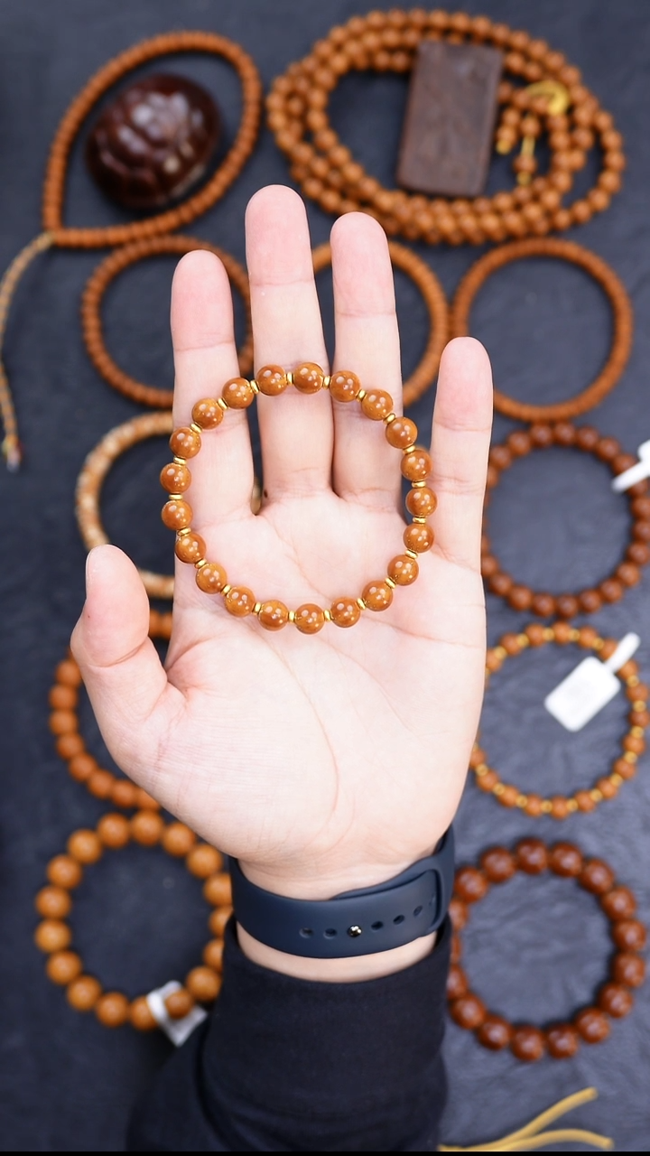 手串紫金鼠老*猫8.8实心圆珠