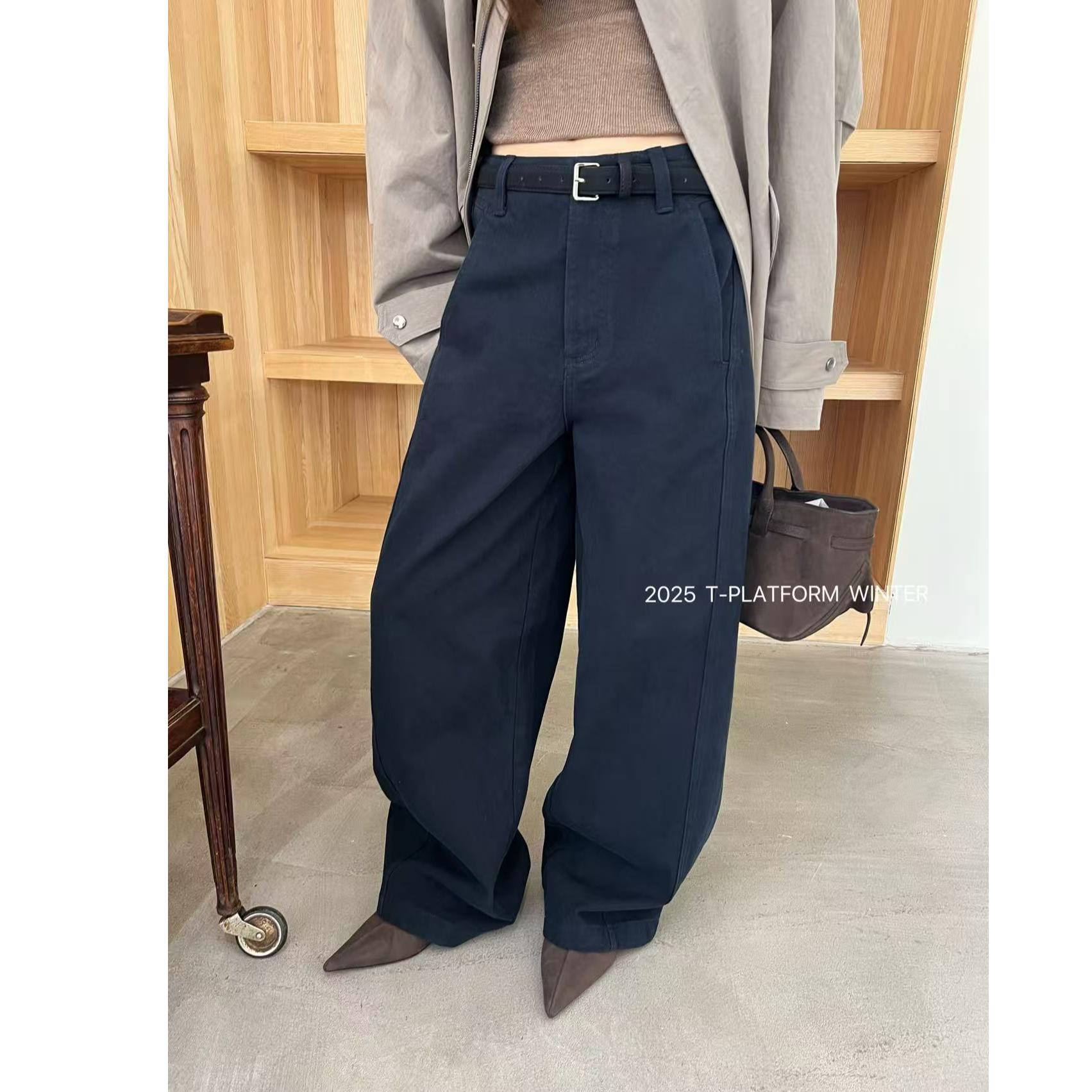 十三行T台-冬季福秒宽松休闲阔腿裤#93210