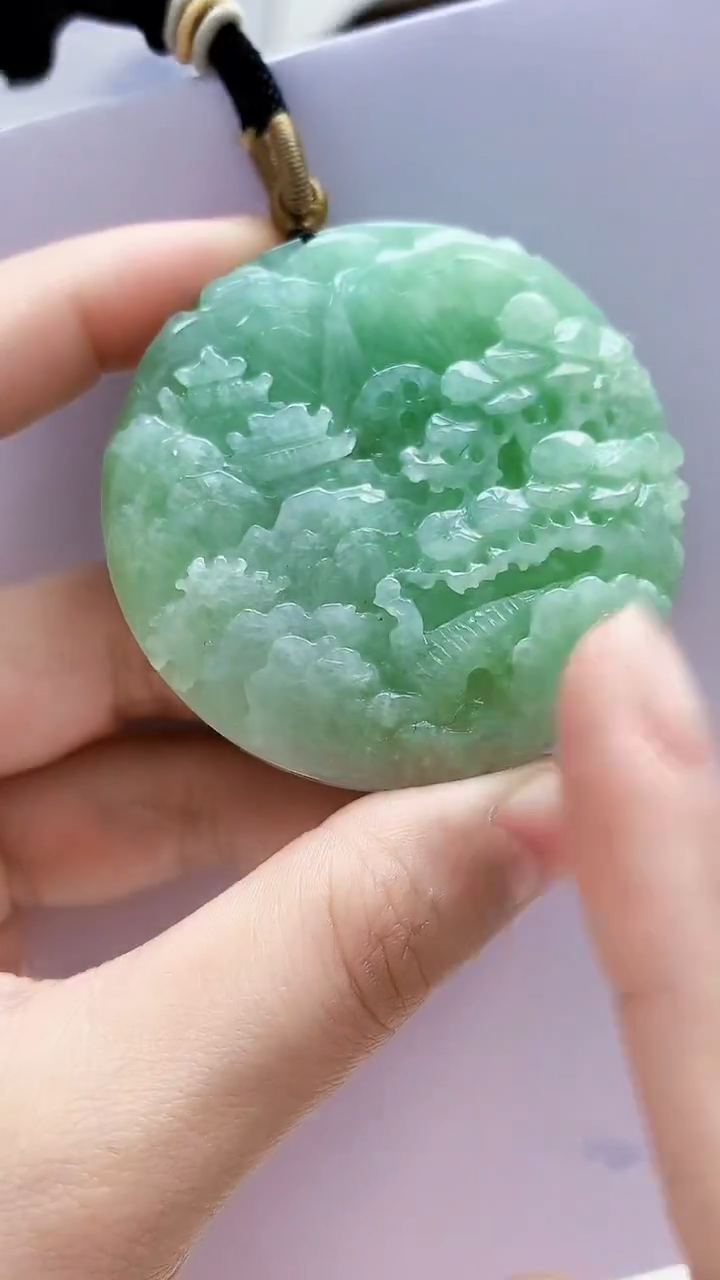 未镶嵌定制翡翠4829lr-毛货挂件15