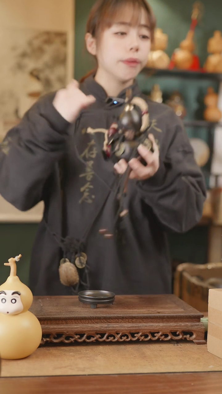 【闪购商品】120号精品天然大漆工艺防渗内胆酒葫芦~