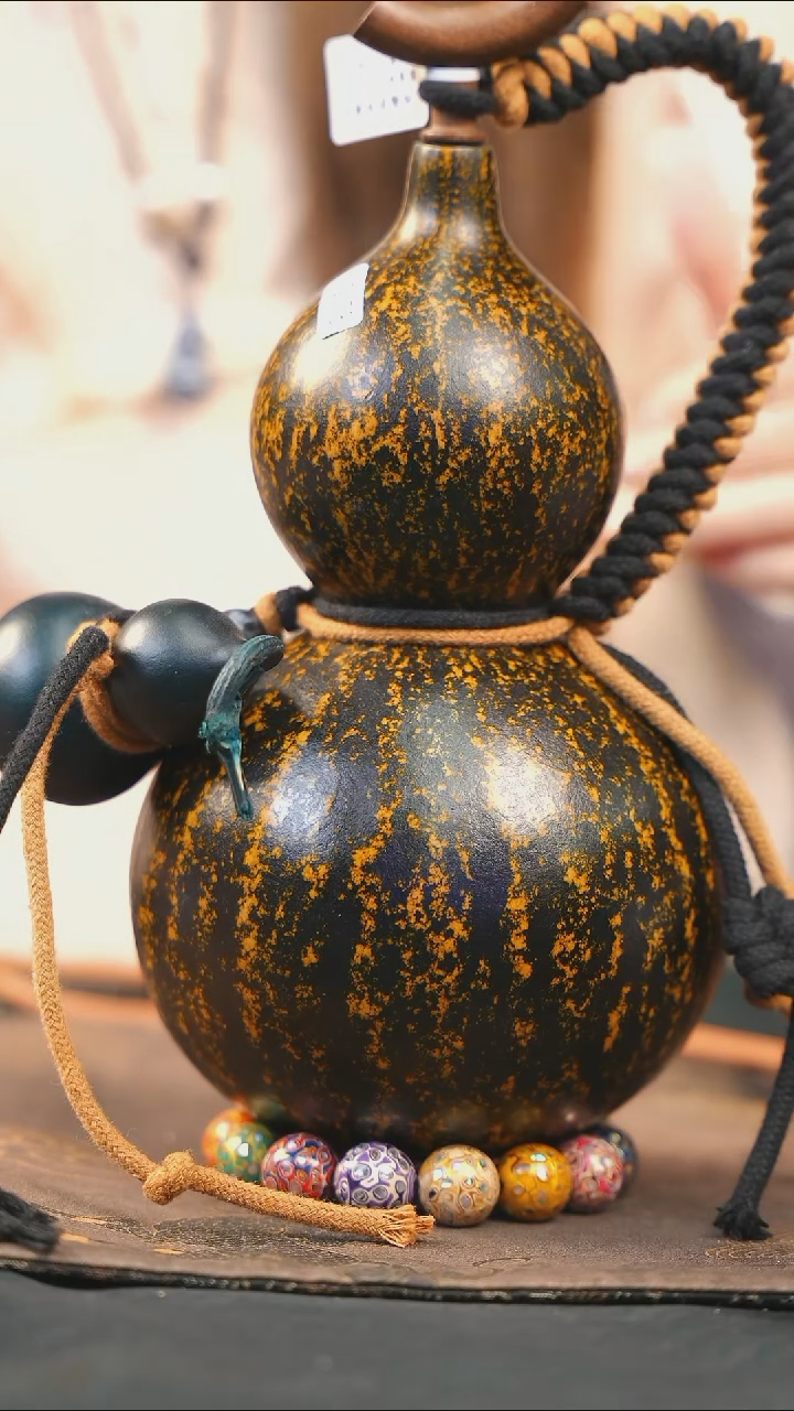 【闪购商品】WD278大漆酒葫芦不包手串及旋转底座