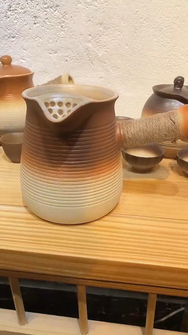 【闪购商品】1500ml褐色禅意罐罐壶罐罐壶