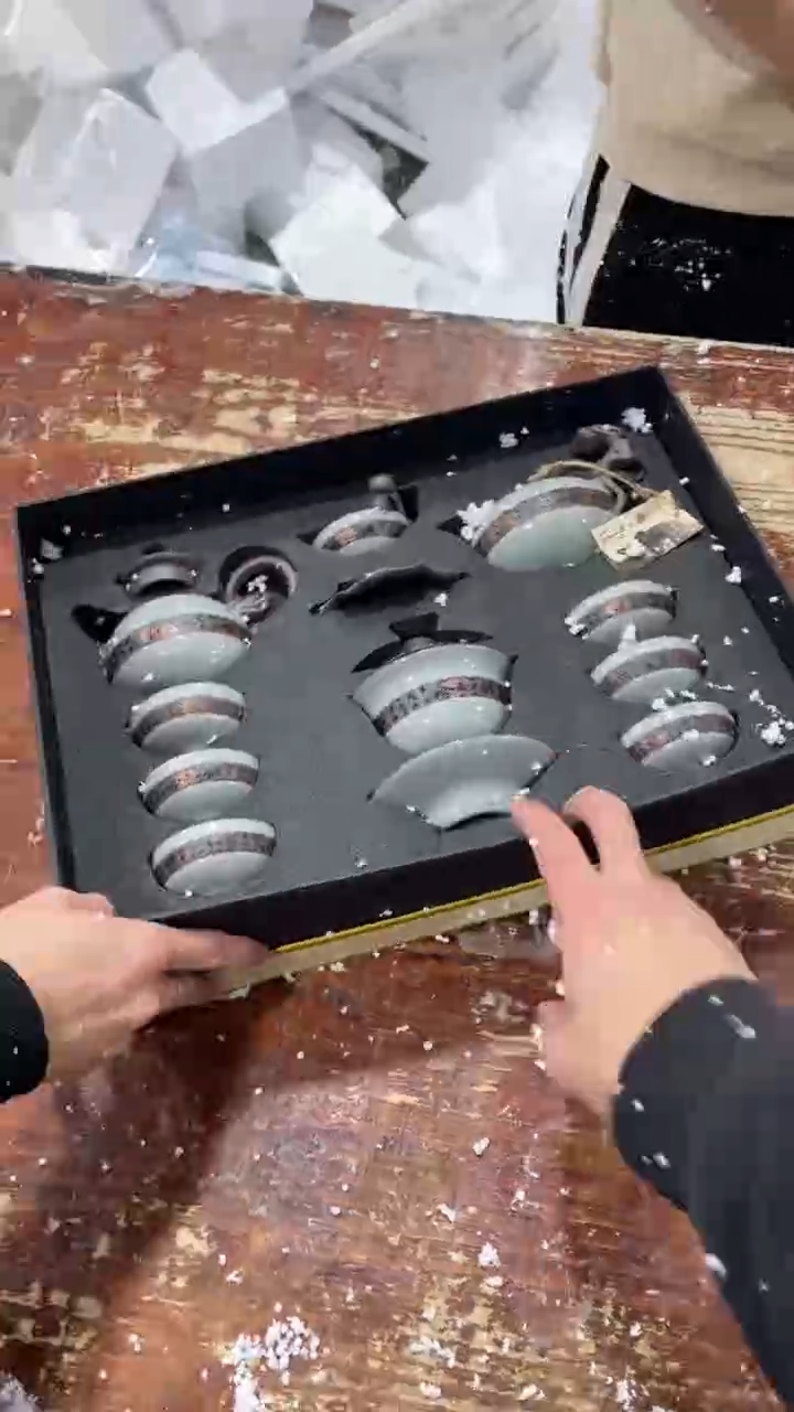 【闪购商品】瓷片黑马茶具甄选链接@@LS