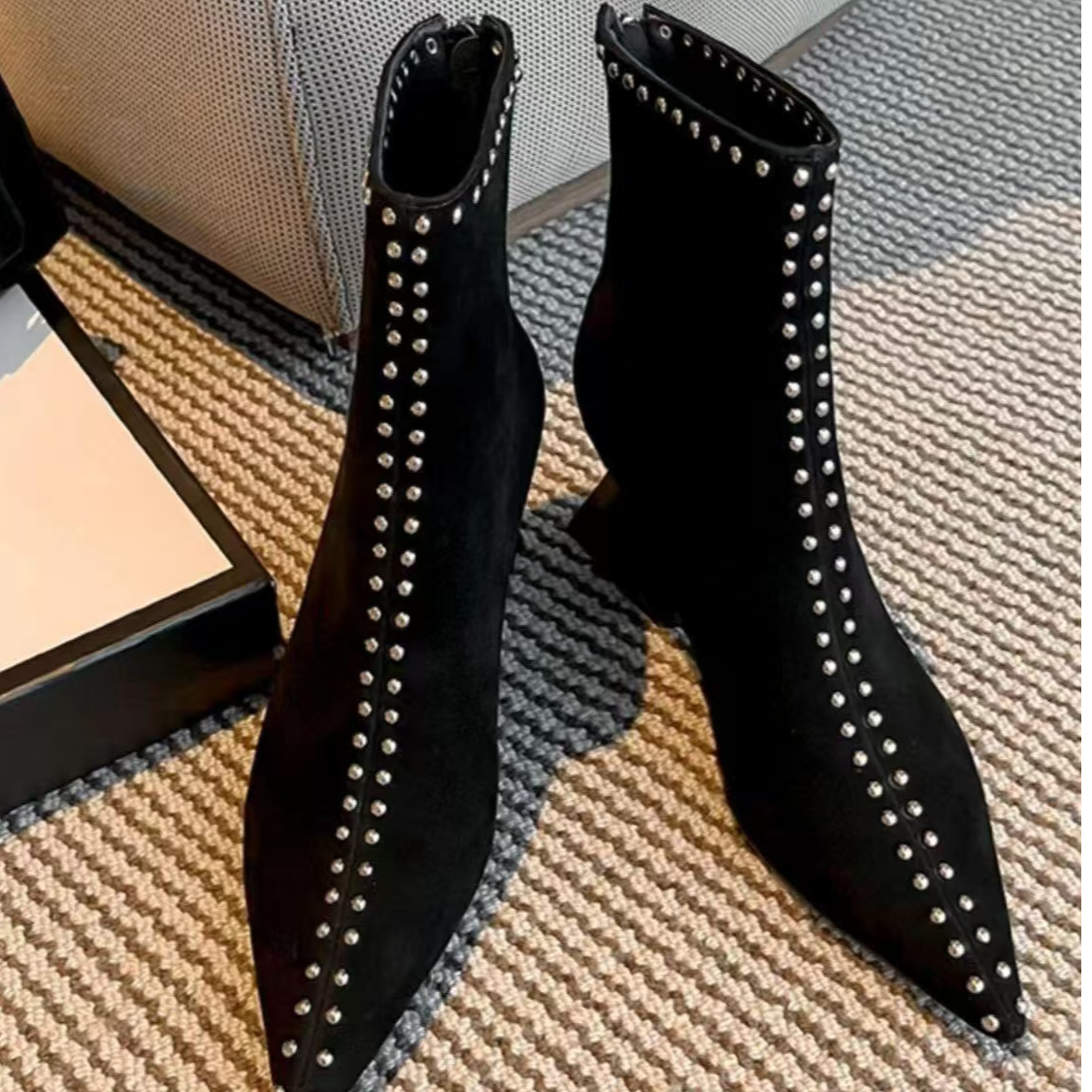 43气质时尚百搭洋气重工轻奢显瘦靴子高跟