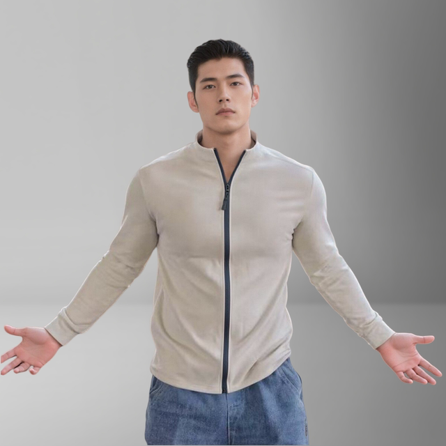 lu露同款2025冬季新款轻量夹克全拉链立领户外休闲抓绒衣健