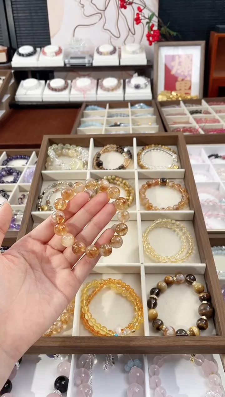 【闪购商品】水晶手链未镶嵌天然水晶单圈双圈素圈设计款气质