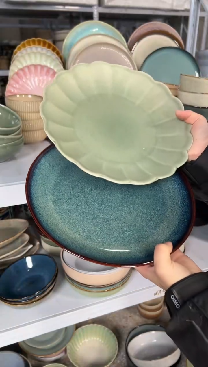 陶瓷外贸尾货瑕疵满20包邮X2 大盘10.5英寸