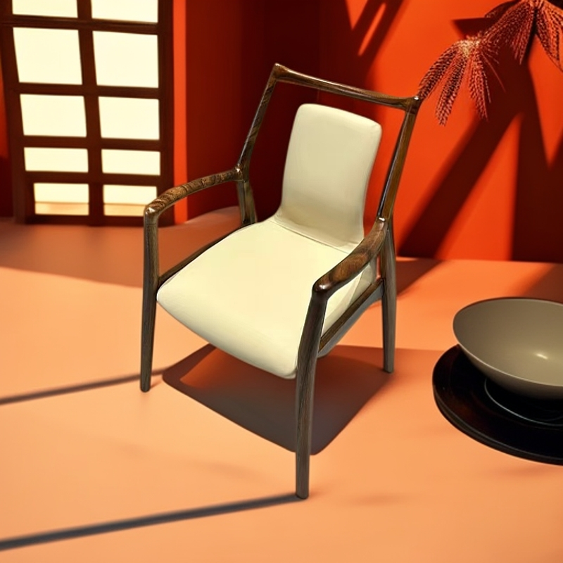 南美胡桃木螳螂椅胡桃木椅子美式新中式酒店家用简约北欧餐厅