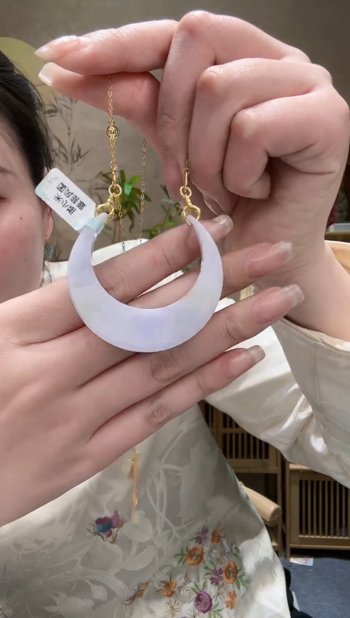 【闪购商品】翡翠耳饰未镶嵌吊坠