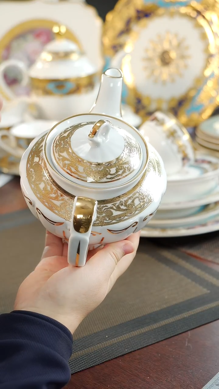 【闪购商品】瓷片茶壶 福利价福利价