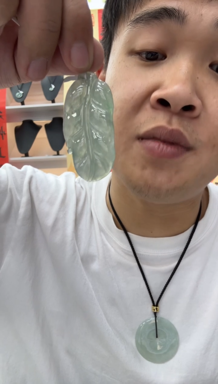 【闪购商品】翡翠颈饰未镶嵌天然翡翠A货孤品一件