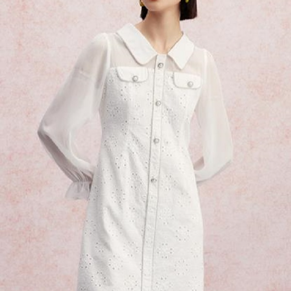 【许半夏推荐】曼德诗气质感小香风连衣裙MC534305542