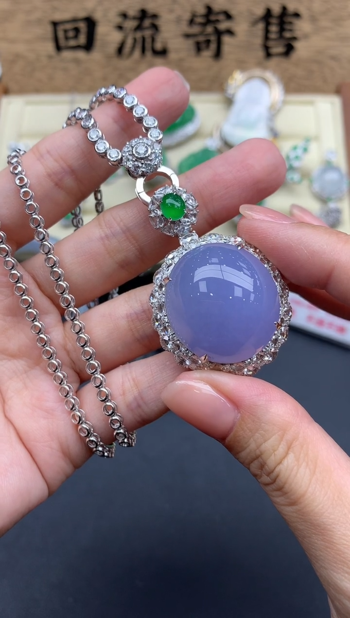 【闪购商品】翡翠颈饰18K金镶嵌682-中国好珍宝