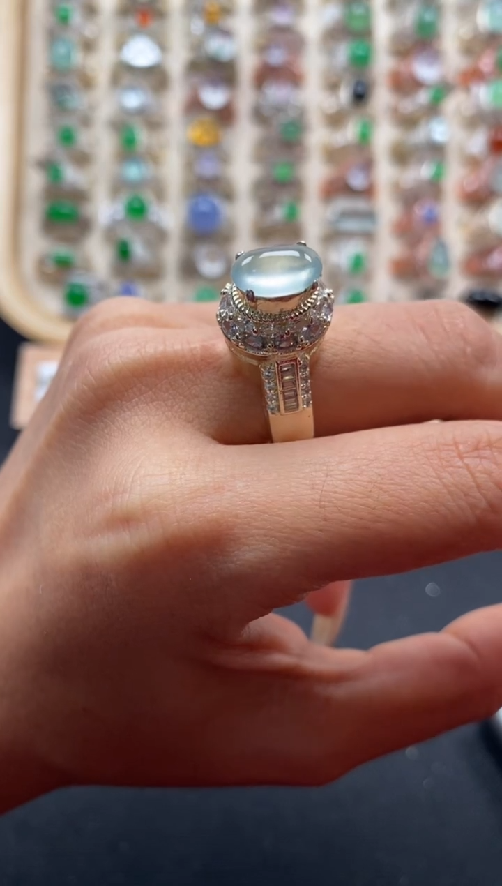 未镶嵌戒指翡翠缅甸天然a货翡翠