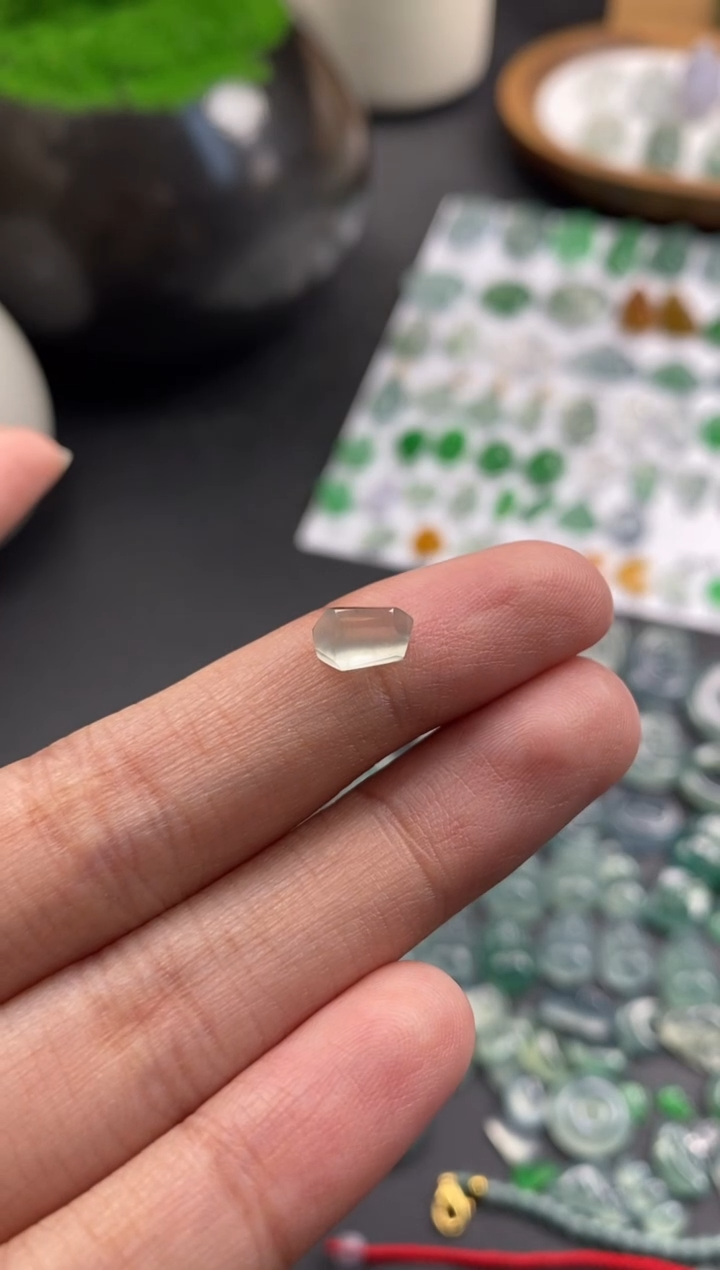 散珠翡翠冰种裸石