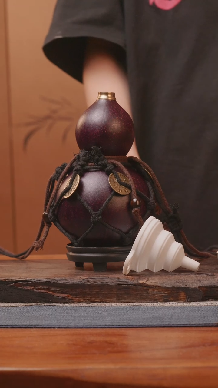 1398号精品大漆葫芦防腐防渗装水茶酒