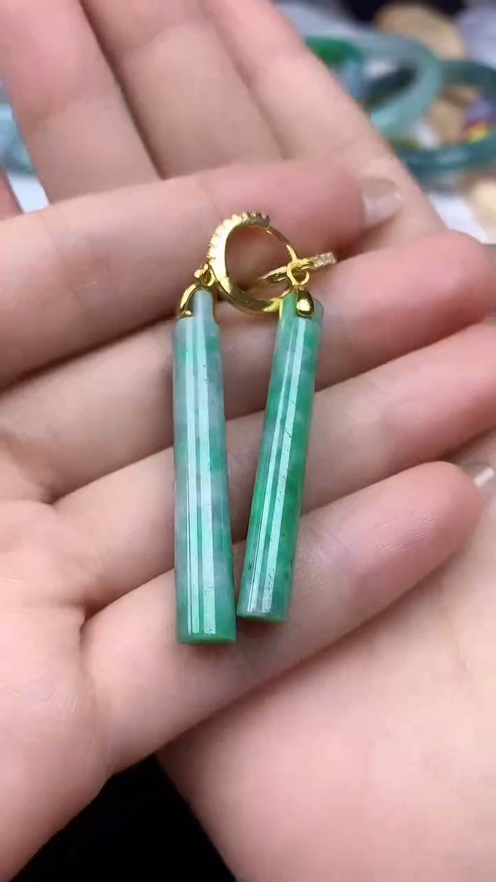 【闪购商品】翡翠耳饰银S925镶嵌 耳饰