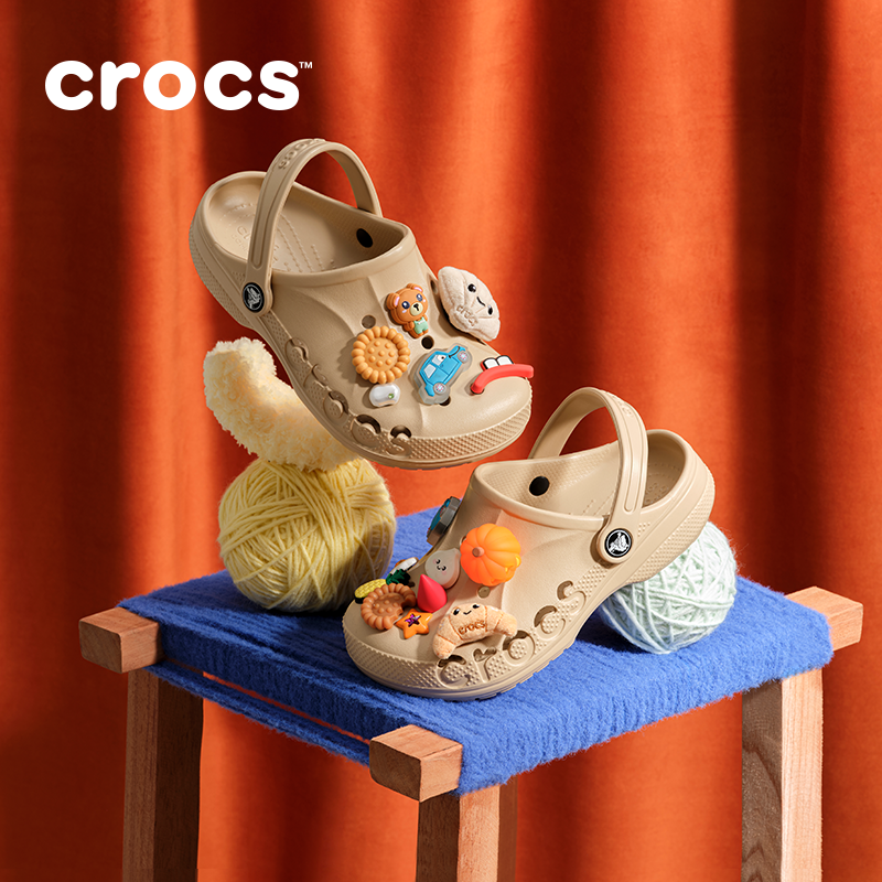 CROCS/卡骆驰【贝雅洞洞鞋】多巴胺儿童沙滩鞋拖鞋|207012/207013