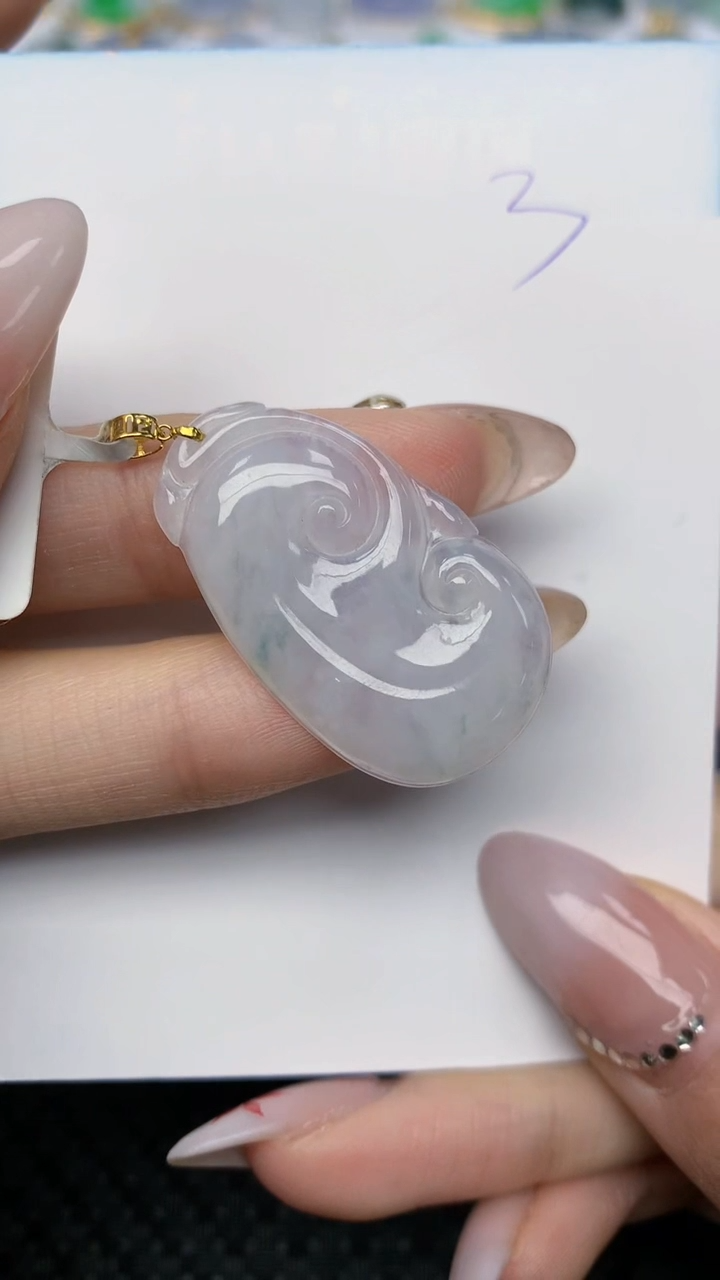 【闪购商品】翡翠颈饰18K金镶嵌天然翡翠A货