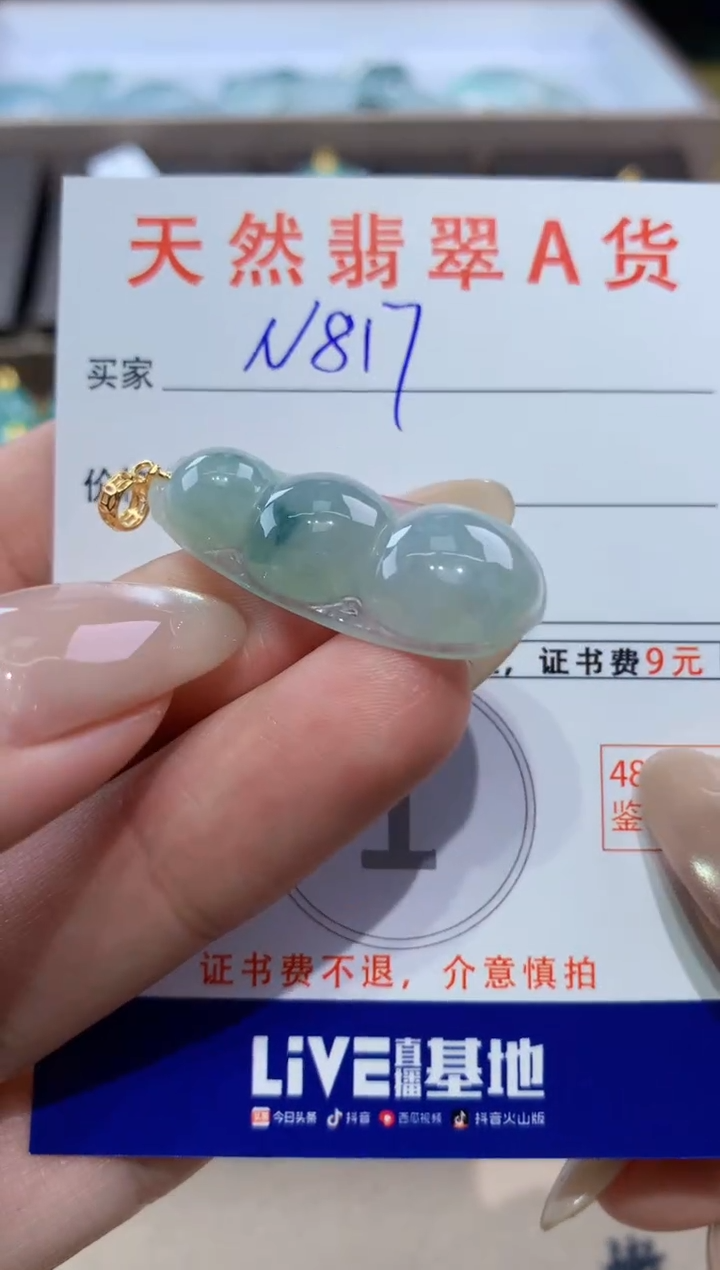 颈饰未镶嵌翡翠天然缅甸翡翠A货挂件 