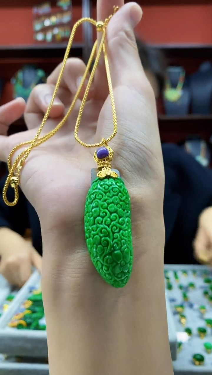 颈饰未镶嵌翡翠翡翠吊坠