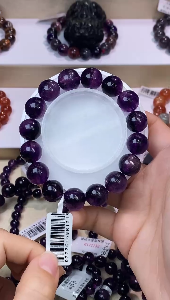 【闪购商品】水晶手链未镶嵌紫超七单圈13m+