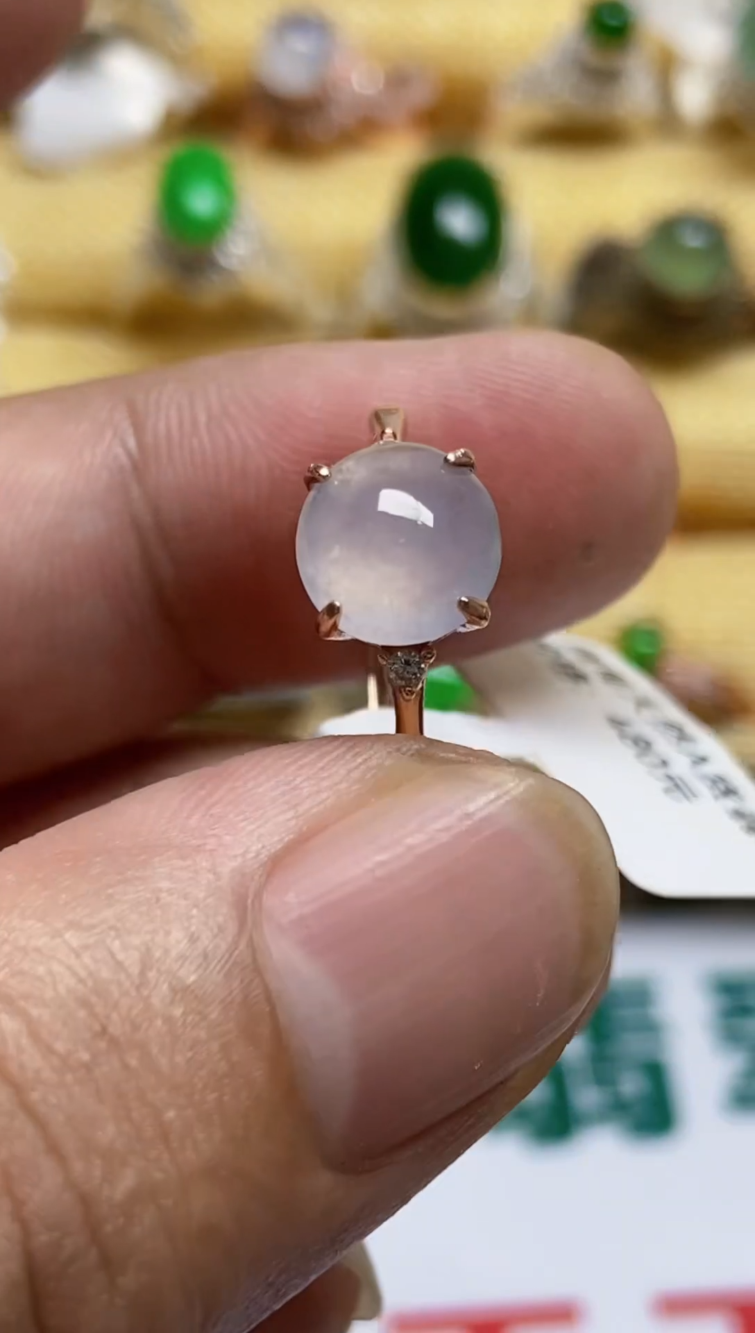 【闪购商品】翡翠戒指银S925镶嵌0000