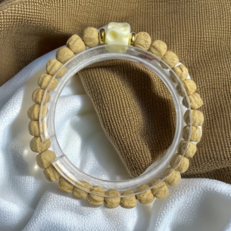 高密深坑热振单圈盘玩奶酪款百香籽直切手串卡7 A035