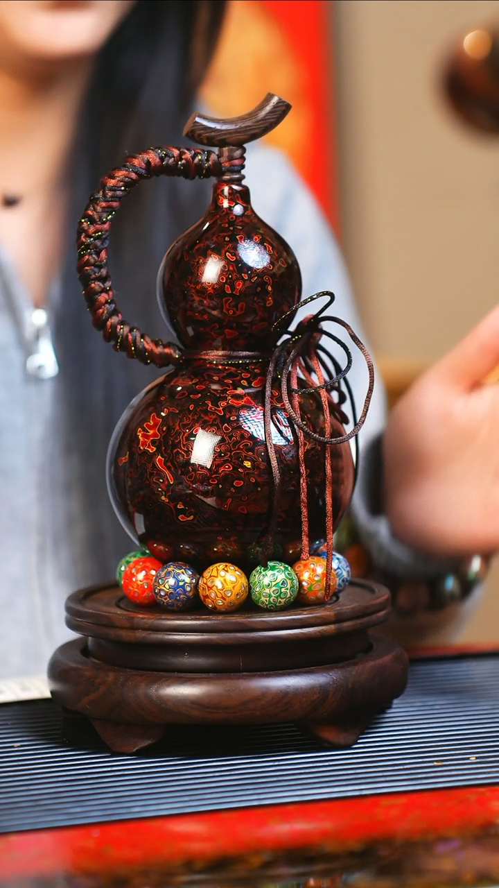 【闪购商品】JY115大师姐臻选非遗大漆酒葫芦