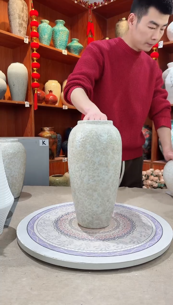 【闪购商品】瓶陶瓷花瓶 无花茶白大号