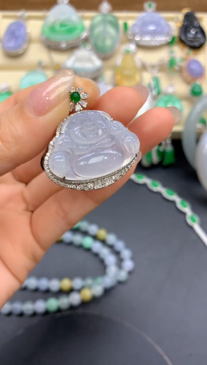 【闪购商品】翡翠颈饰18K金镶嵌426-中国好珍宝