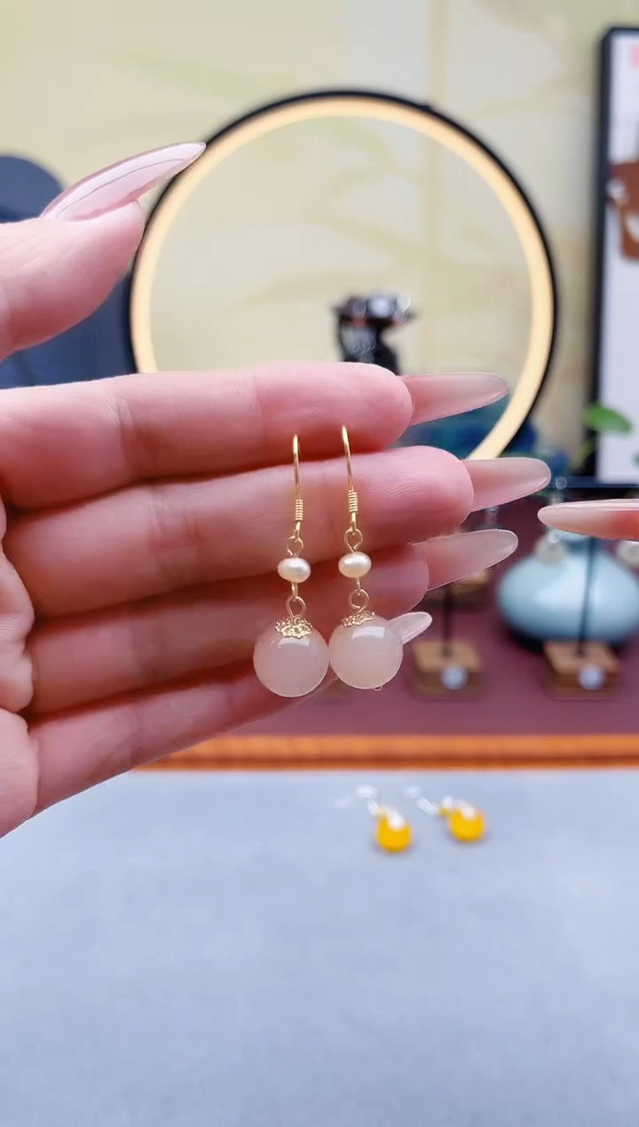 未镶嵌耳饰淡水珍珠660